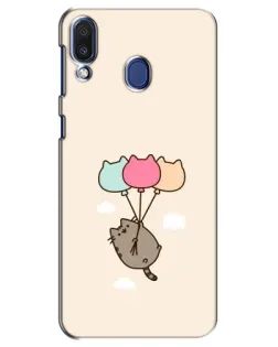 Чехол для Samsung Galaxy M20 (M205) с картинкой «Пушин на шариках»