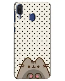 Чехол для Samsung Galaxy M20 (M205) с картинкой «Пушин в горошек»