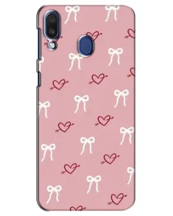 Чехол для Samsung Galaxy M20 (M205) с картинкой «Сердца и банты»
