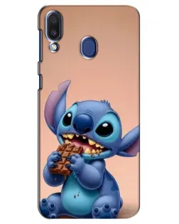 Чехол для Samsung Galaxy M20 (M205) с картинкой «Стич ест шоколад» Чехол для Samsung Galaxy M20 (M205) с картинкой «Стич ест шоколад»