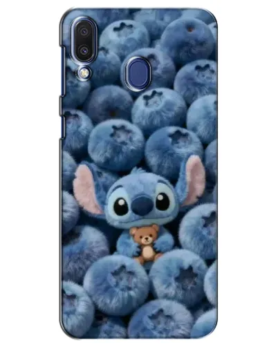 Чехол для Samsung Galaxy M20 (M205) с картинкой «Стич и голубика»