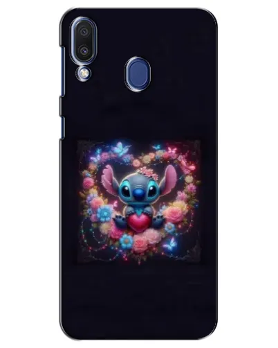 Чехол для Samsung Galaxy M20 (M205) с картинкой «Stitch в цветах»