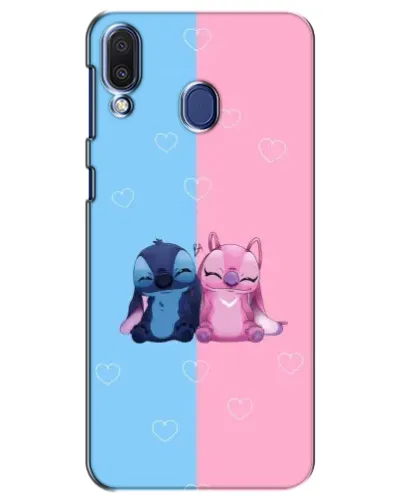 Чехол для Samsung Galaxy M20 (M205) с картинкой «Stitch и Angel Love»