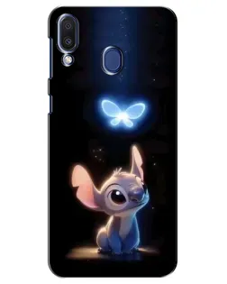 Чехол для Samsung Galaxy M20 (M205) с картинкой «Сияющий Стич» Чехол для Samsung Galaxy M20 (M205) с картинкой «Сияющий Стич»