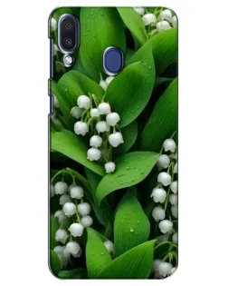 Чехол для Samsung Galaxy M20 (M205) с картинкой «Ландыши в зелени»