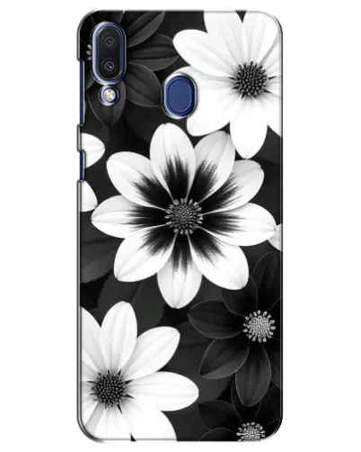 Чехол для Samsung Galaxy M20 (M205) с картинкой «Монохромные астры» Чехол для Samsung Galaxy M20 (M205) с картинкой «Монохромные астры»