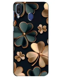 Чехол для Samsung Galaxy M20 (M205) с картинкой «Клевер в золоте»