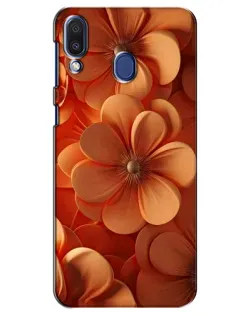 Чехол для Samsung Galaxy M20 (M205) с картинкой «Оранжевый макро цветок»