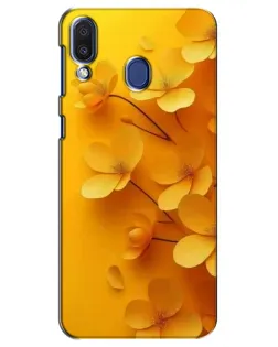 Чехол для Samsung Galaxy M20 (M205) с картинкой «Золотые лепестки»