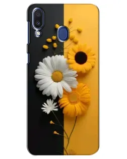Чехол для Samsung Galaxy M20 (M205) с картинкой «Подсолнух и ромашка»