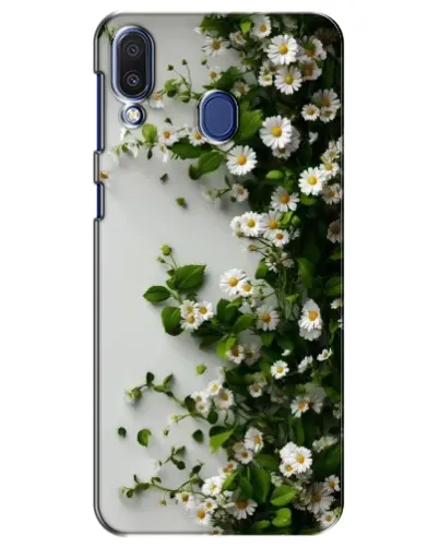 Чехол для Samsung Galaxy M20 (M205) с картинкой «Ветка мелких белых цветов» Чехол для Samsung Galaxy M20 (M205) с картинкой «Ветка мелких белых цветов»