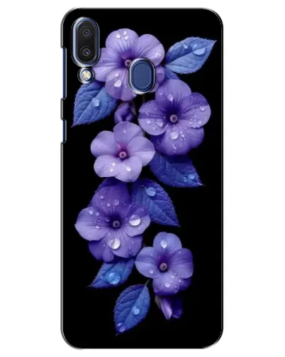 Чехол для Samsung Galaxy M20 (M205) с картинкой «Фиолетовые цветы с росою» Чехол для Samsung Galaxy M20 (M205) с картинкой «Фиолетовые цветы с росою»