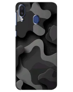Чехол для Samsung Galaxy M20 (M205) с картинкой «Темный абстрактный камуфляж»