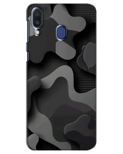 Чехол для Samsung Galaxy M20 (M205) с картинкой «Темный абстрактный камуфляж»