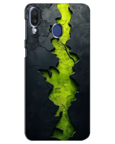 Чехол для Samsung Galaxy M20 (M205) с картинкой «Салатовый разлом скалы»
