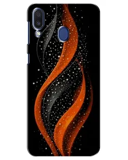 Чехол для Samsung Galaxy M20 (M205) с картинкой «Огненная звездная волна»