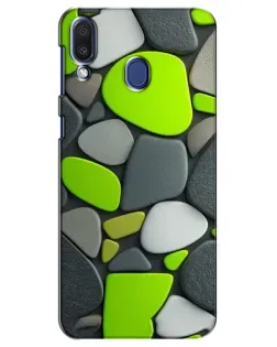 Чехол для Samsung Galaxy M20 (M205) с картинкой «Яркая неоновая галька»