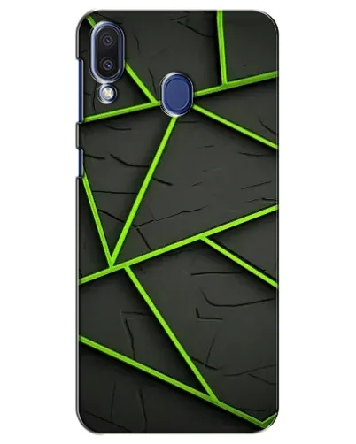 Чехол для Samsung Galaxy M20 (M205) с картинкой «Зеленые геометрические линии»