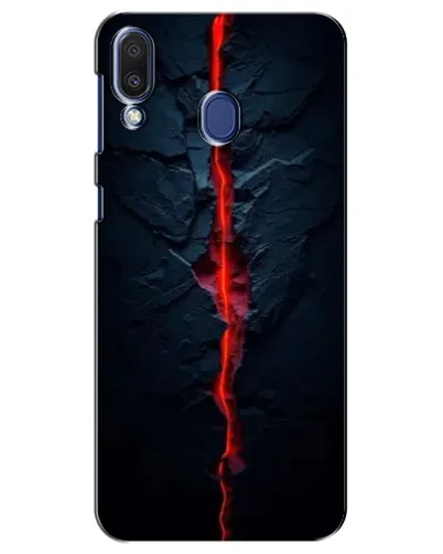 Чехол для Samsung Galaxy M20 (M205) с картинкой «Kрасная лавовая трещина»
