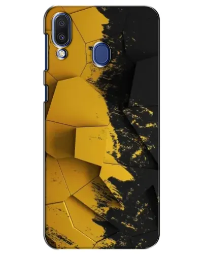 Чехол для Samsung Galaxy M20 (M205) с картинкой «Золотые осколки геометрии»