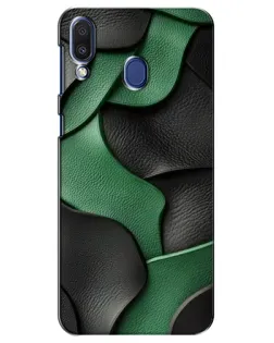 Чехол для Samsung Galaxy M20 (M205) с картинкой «Зеленые кожаные волны»