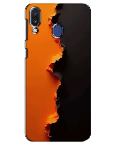 Чехол для Samsung Galaxy M20 (M205) с картинкой «Оранжевый разлом»