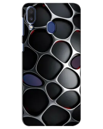 Чехол для Samsung Galaxy M20 (M205) с картинкой «Объемная темная решетка»
