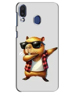 Чехол для Samsung Galaxy M20 (M205) с картинкой «Капибара рэпер даб» Чехол для Samsung Galaxy M20 (M205) с картинкой «Капибара рэпер даб»