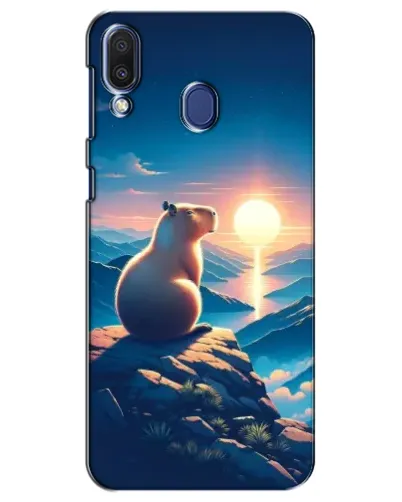 Чехол для Samsung Galaxy M20 (M205) с картинкой «Закат солнца с капибарой» Чехол для Samsung Galaxy M20 (M205) с картинкой «Закат солнца с капибарой»