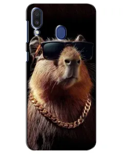 Чехол для Samsung Galaxy M20 (M205) с картинкой «Капибара золотая цепь» Чехол для Samsung Galaxy M20 (M205) с картинкой «Капибара золотая цепь»