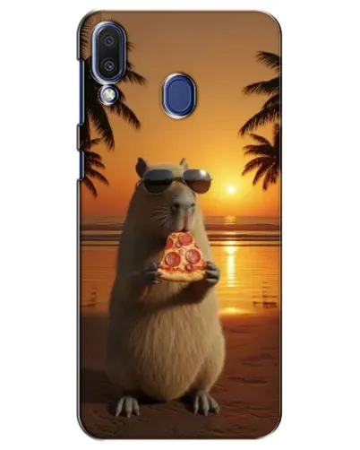 Чехол для Samsung Galaxy M20 (M205) с картинкой «Капибара с пиццей» Чехол для Samsung Galaxy M20 (M205) с картинкой «Капибара с пиццей»
