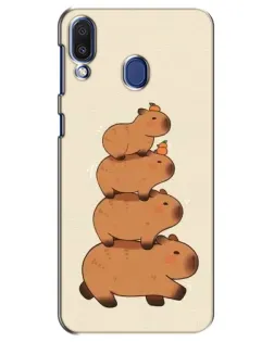 Чехол для Samsung Galaxy M20 (M205) с картинкой «Башня из капибар» Чехол для Samsung Galaxy M20 (M205) с картинкой «Башня из капибар»
