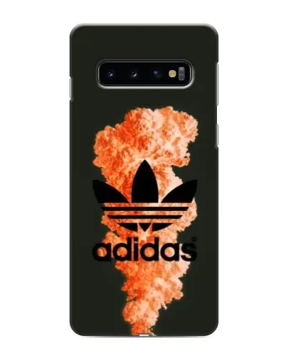 Чехол для Samsung Galaxy S10e с картинкой «Оранжевый дым Adidas»