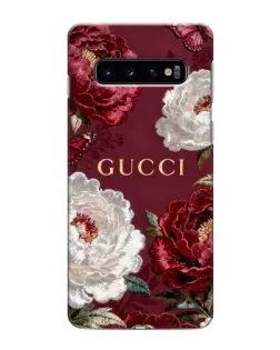 Чохол для Samsung Galaxy S10e з картинкою «Gucci — бордові троянди»