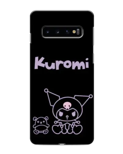 Чехол для Samsung Galaxy S10e с картинкой «Kuromi — черный минимализм»