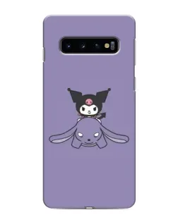 Чохол для Samsung Galaxy S10e з картинкою «Kuromi на ліловому фоні»