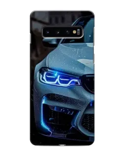 Чохол для Samsung Galaxy S10e з картинкою «Погляд BMW з синіми фарами»