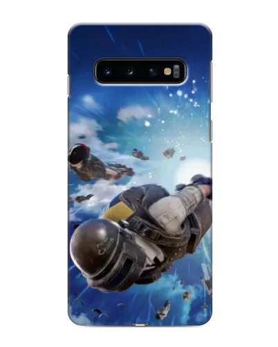 Чехол для Samsung Galaxy S10e с картинкой «Десант PUBG — прыжок»