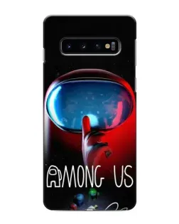 Чохол для Samsung Galaxy S10e з картинкою «Червоний імпостер — макро»