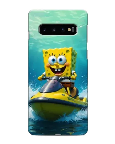 Чохол для Samsung Galaxy S10e з картинкою «Спанч Боб на гідроциклі» Чохол для Samsung Galaxy S10e з картинкою «Спанч Боб на гідроциклі»
