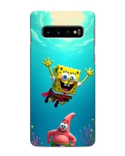 Чохол для Samsung Galaxy S10e з картинкою «Спанч Боб під водою»