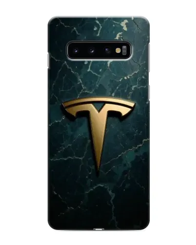Чохол для Samsung Galaxy S10e з картинкою «Мармурова Tesla Gold»