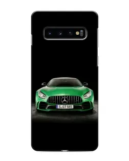 Чехол для Samsung Galaxy S10e с картинкой «Mercedes — неоновый лого»