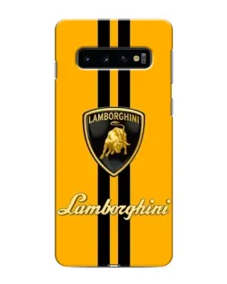 Чохол для Samsung Galaxy S10e з картинкою «Lamborghini Stripe жовтий»