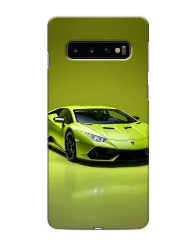 Чехол для Samsung Galaxy S10e с картинкой «Салатовый Lamborghini Huracan»