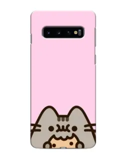 Чохол для Samsung Galaxy S10e з картинкою «Pusheen та печиво»