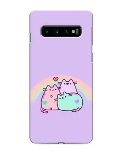 Чохол для Samsung Galaxy S10e з картинкою «Веселкові Пушини»