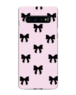 Чохол для Samsung Galaxy S10e з картинкою «Чорні банти Coquette»