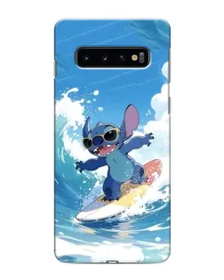 Чехол для Samsung Galaxy S10e с картинкой «Стич на волне»