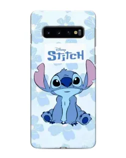 Чехол для Samsung Galaxy S10e с картинкой «Stitch среди цветов»
